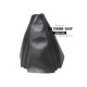 FOR FORD KUGA 2008-2012 GEAR GAITER BLACK LEATHER LIME GREEN STITCHING