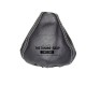 FOR FIAT 500 ABARTH 2007-2012 GEAR GAITER / BOOT BLACK LEATHER RED STITCH new