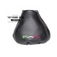 FOR FIAT 500 ABARTH 2007-2012 GEAR GAITER / BOOT BLACK LEATHER RED STITCH new