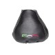 FOR FIAT 500 ABARTH 2007-2012 GEAR GAITER / BOOT BLACK LEATHER RED STITCH new