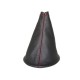 FOR TOYOTA YARIS 99-03 GEAR GAITER SHIFT BOOT BLACK LEATHER RED STITCHING
