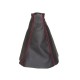 HONDA S2000 1999-2003 GEAR GAITER SHIFT BOOT BLACK LEATHER RED STITCHING