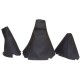 FOR LAND ROVER DISCOVERY 200TDI 300TDI TD5 V8 GEAR HI-LOW HANDBRAKE GAITER LEATHER BLACK DISCOVERY EMBROIDERY EDITION
