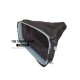 FOR SAAB 9-3 SS 2003+ GEAR GAITER LEATHER WITH PLASTIC FRAME GREY STITCHING
