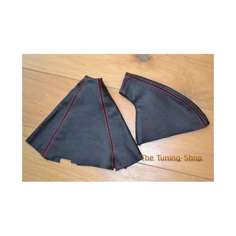 thumbnail image 2 of Custom Red Leather Gear Gaiter For Nissan 200SX Silvia S14 & 350Z – Made In UK 2 of 3