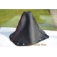 NISSAN 300ZX 89-00 GEAR GAITER SHIFT BOOT BLACK LEATHER + RED STITCHING