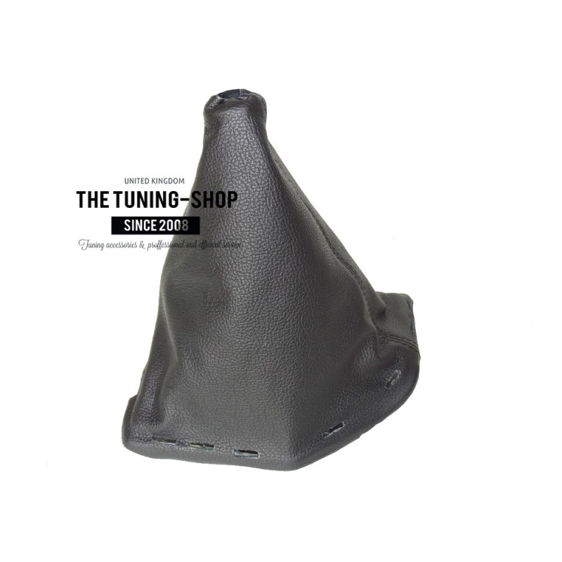 The Tuning-Shop Ltd for Nissan Navara 2006-2012 Shift Boot with Plastic Frame Brown Leather 180mm 