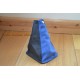 NISSAN X-TRAIL 04-07 6 SPEED GEAR GAITER SHIFT BOOT BLACK LEATHER BLUE SUEDE NEW