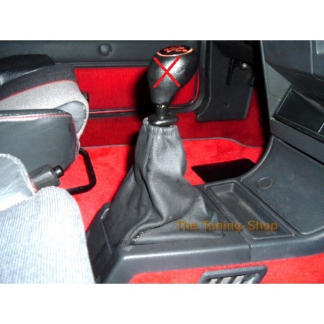 PEUGEOT 205 & GTI GEAR GAITER BOOT BLACK LEATHER NEW