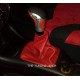 PEUGEOT 206 GEAR GAITER SHIFT BOOT RED LEATHER NEW