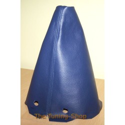 PEUGEOT 306 GEAR GAITER SHIFT BOOT BLUE LEATHER NEW