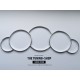 FOR PORSCHE 911 964 (1989-1993) MATT ALUMINIUM DIAL GAUGE RINGS SET OF 5