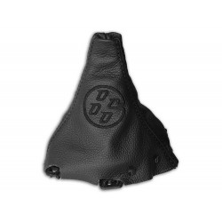 FOR TOYOTA GT 86 2012-2016 GEAR GAITER WITH BOTTOM PLASTIC FRAME "86" GREY EMBROIDERY