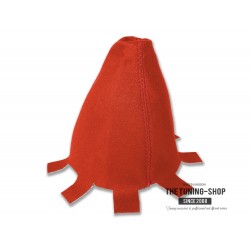 Gear Gaiter For Honda Civic MK7 EM2 ES2 2001-2006 Coupe Sedan Shift Boot Red Suede Red Stitching New