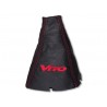 FOR MERCEDES VITO W447 2014+ GEAR GAITER LEATHER "VITO" RED EMBROIDERY