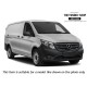 FOR MERCEDES VITO VIANO W447 2014+ GEAR GAITER LEATHER GREY STITCHING