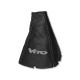 FOR MERCEDES VITO W447 2014+ GEAR GAITER LEATHER "VITO" WHITE EMBROIDERY