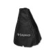 FOR MERCEDES VIANO W447 2014+ GEAR GAITER LEATHER "VIANO" BLACK EMBROIDERY