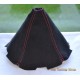 MAZDA RX8 2003-2012 GEAR GAITER BLACK SUEDE ALCANTARA RED STITCHING