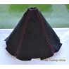 MAZDA RX8 2003-2012 GEAR GAITER BLACK SUEDE ALCANTARA RED STITCHING
