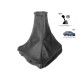 FOR VAUXHALL OPEL VECTRA C 02-08 SIGNUM GEAR GAITER BLACK LEATHER GREY STITCHING 