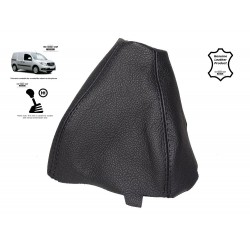 FOR MERCEDES B-CLASS W245 2005-2011 GEAR GAITER LEATHER WHITE STITCHING