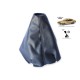 FOR FORD CAPRI MK3 1978-1986 MANUAL BLACK LEATHER GEAR GAITER WITH GREY STITCHING