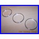 MG ZR ROVER 200 25 1996-2003 CHROME HEATER SURROUNDS TRIM RINGS BRUSHED SATIN ALLOY NEW