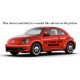 VW NEW BEETLE GEAR GAITER BLACK LEATHER DARK RED STITCHING