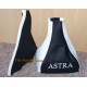 VAUXHALL OPEL ASTRA GAITERS BLACK/WHITE embroidered ASTRA white