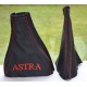 VAUXHALL OPEL ASTRA GAITERS embroidered ASTRA red red-st