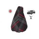 BMW E46 ARMREST COVER MADE FROM REAL BLACK LEATHER WITH GERMAN FLAG COLOURS STITCH NEW