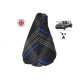 BMW E46 ARMREST COVER MADE FROM REAL BLACK LEATHER WITH GERMAN FLAG COLOURS STITCH NEW