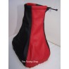 VAUXHALL OPEL ASTRA G COUPE 98-05 GEAR GAITER BLACK+RED LEATHER