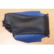 BMW E46 ARMREST COVER MADE FROM GENUINE BLACK / BLUE LEATHER NEW