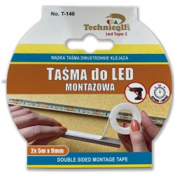 Double Sided Montage LED Tape 2 x 5m x 9mm
