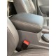 Armrest Lid Leather Cover For VW Amarok 2010-2020 Black Leather with Grey Stitch