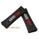 2x Seat Belt Covers Pads Leather "GSI 16V" Red Embroidery For Opell Vauxhall
