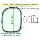 FOR NISSAN NAVARA PATHFINDER  2009-2012 FL  GEAR HANDBRAKE GAITER WITH PLASTIC FRAME 190MM "PATHFINDER 4X4" EMBROIDERY