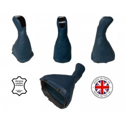 Navy Blue Leather Gear Knob + Gear Gaiter For Mercedes E-Class W211 2002-2006 Various Knob