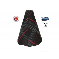 FOR VW SCIROCCO III 2008-2013 GEAR GAITER SHIFT BOOT RED STYLE TARTAN