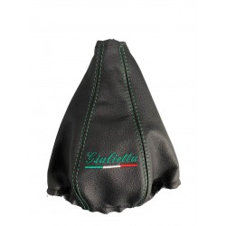 Gear Gaiter For Alfa Romeo Giulietta 2010-2018 Leather Green Embroidery