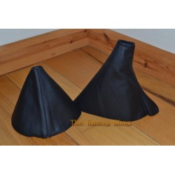 MAZDA MX-5 MX5 MK3 GEAR HANDBRAKE GAITER BLACK LEATHER