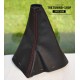 MAZDA MX-5 MX5 MK3 05-09 HANDBRAKE GAITER LEATHER RED STITCHING