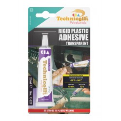 1 x 20ml STRONG CLEAR ADHESIVE GLUE - HARD PLASTIC ABS TR EVA PERSPEX ACRYLIC GLASS TECHNICQLL NEW