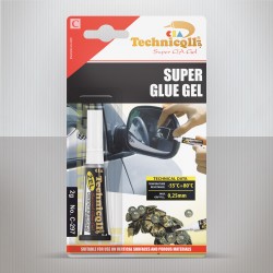 1 x EXTRA STRONG SUPER GLUE ADHESIVE GEL FOR GLASS WOOD CERAMICS RUBBER PLASTIC 2g NEW