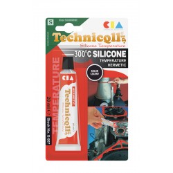 1 x BLACK HIGH TEMPERATURE SILICONE ADHESIVE SEALANT 20ml "Liquid gasket" HERMETIC 300'C High Quality TECHNICQLL NEW