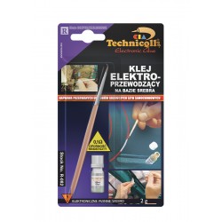 1 x ELECTRO-CONDUCTIVE ADHESIVE GLUE FOR REPAIR HEATING CIRCUITS PRINTED CIRCUIT BOARDS 2g TECHNICQLL NEW