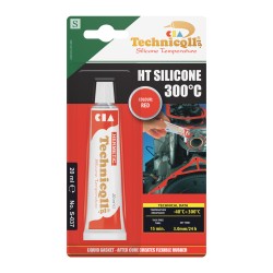 1 x RED HIGH TEMPERATURE SILICONE ADHESIVE SEALANT 20ml "Liquid gasket" HERMETIC 300'C High Quality TECHNICQLL NEW 