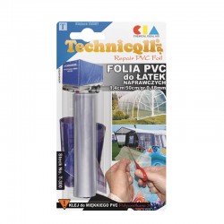 1 x REEL OF PVC FOIL FOR REPAIR PATCHES TRANSPARENT 8.4 cm x 50 cm x 0.18 mm thick - HIGH QUALITY TECHNICQLL